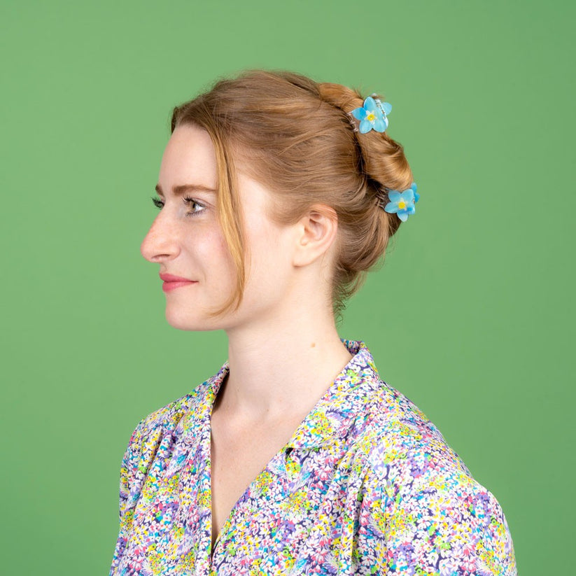 Coucou Suzette mini Haarklammer 'Forget me not'