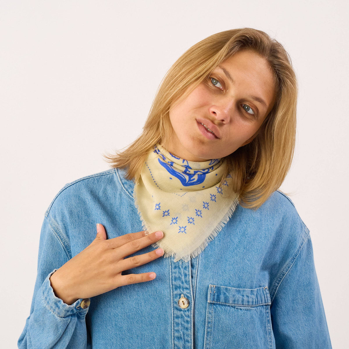 BILLYBELT - Kleines Halstuch aus 100% Wolle
