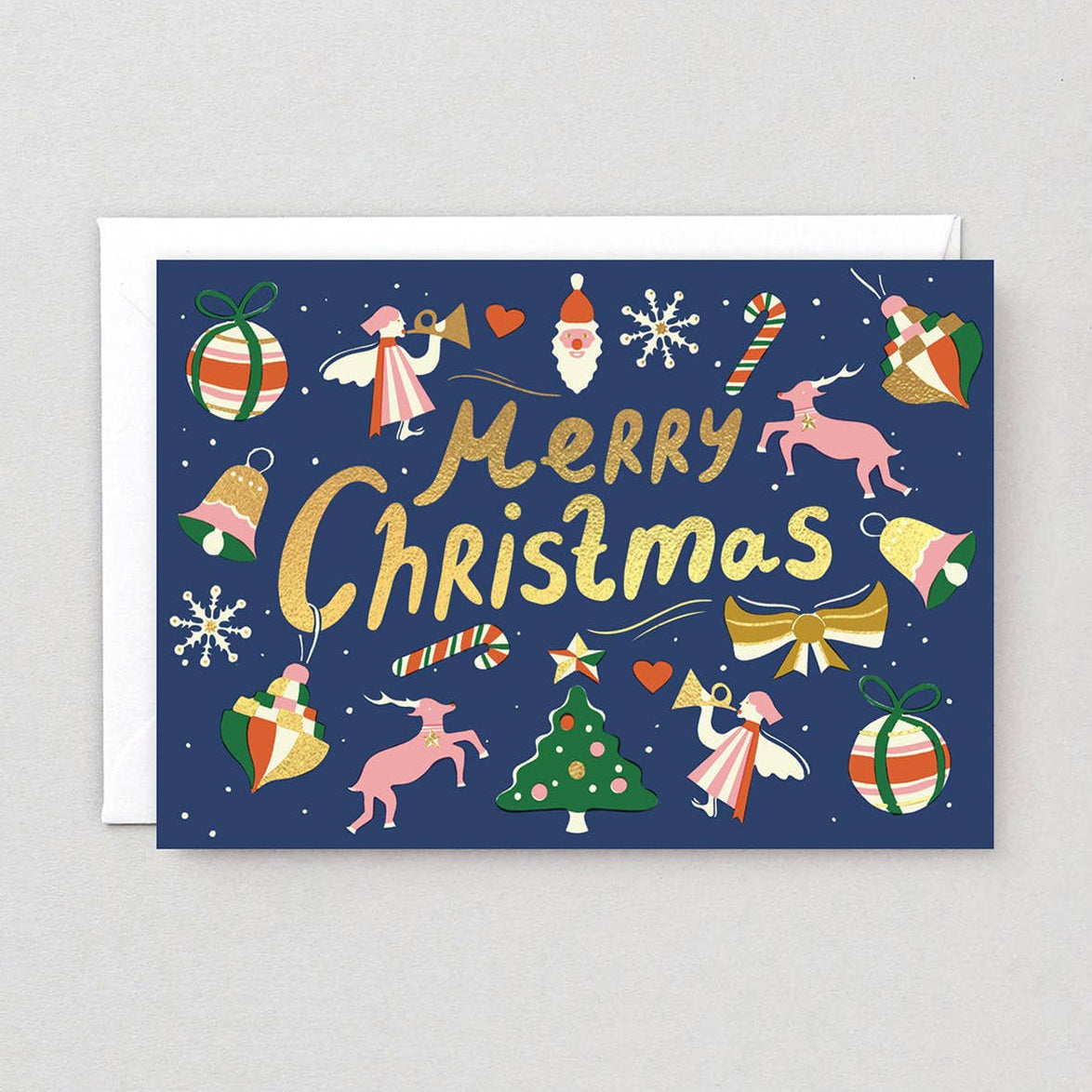 Wrap  - Frohe Weihnachten Feiertags-Grußkarte