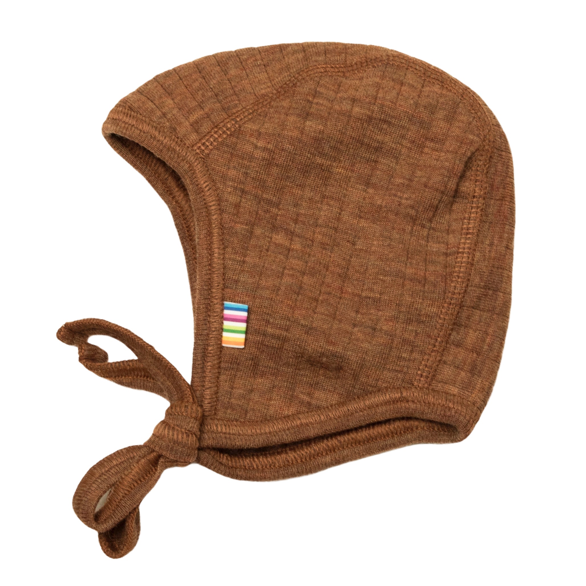 Joha Baby Mütze Merinowolle 'Caramel Melange'