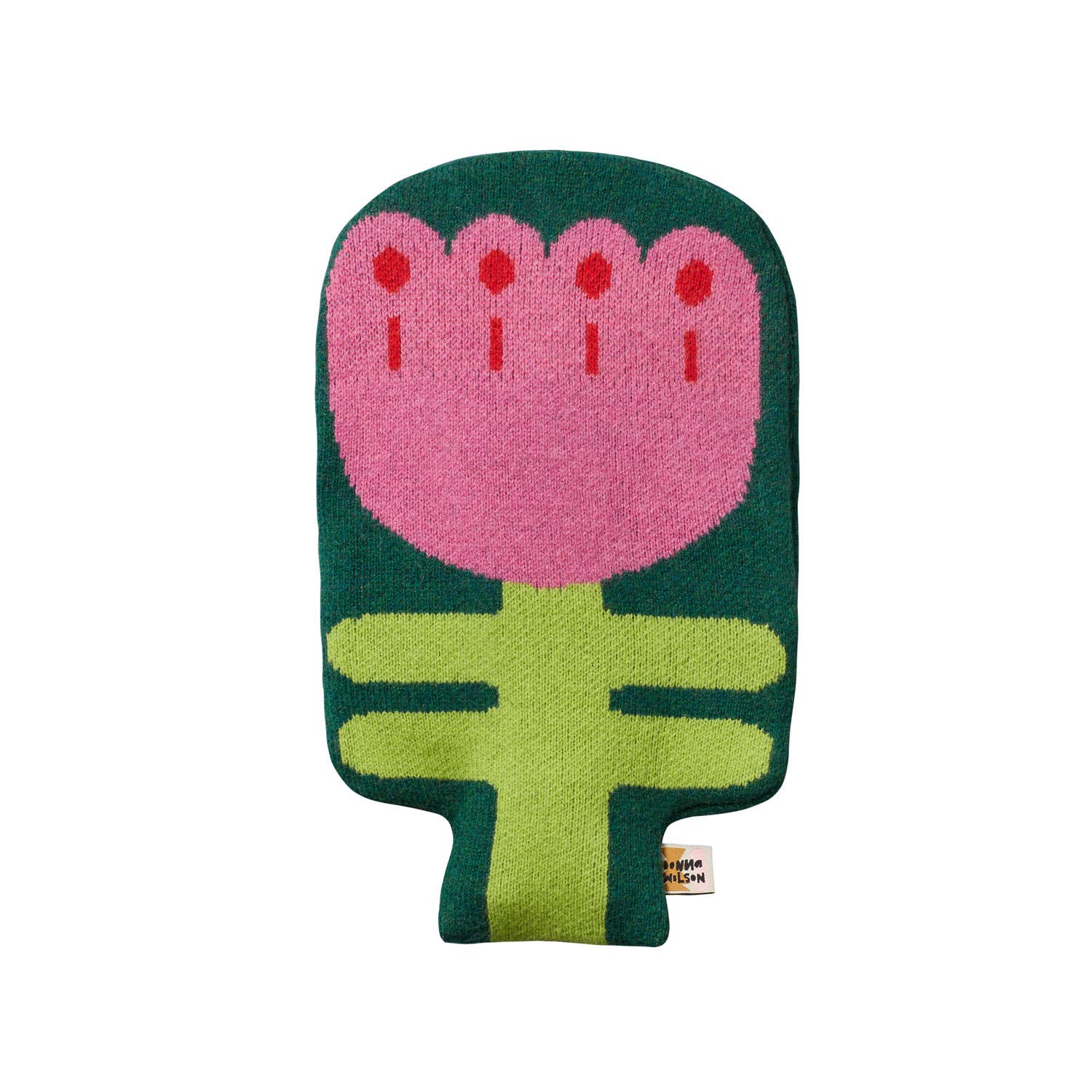 Donna Wilson Wärmflasche mit rosafarbenem Blumenmuster
