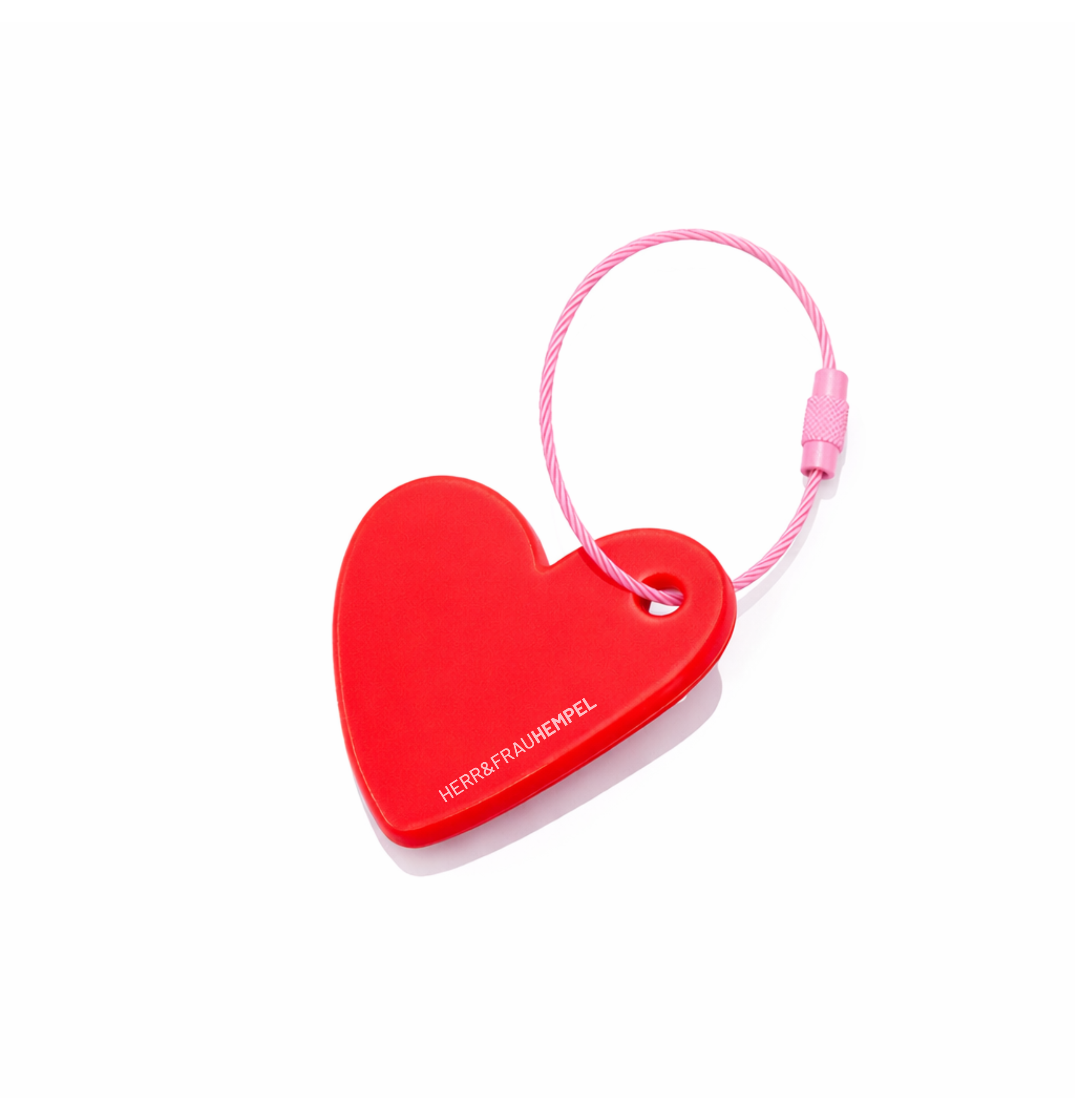 Schlüsselanhänger Herz HerrundFrauHempel
