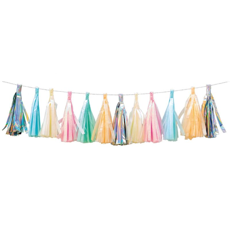 YEY! Let's Party Quasten-Girlande 'Pastell'