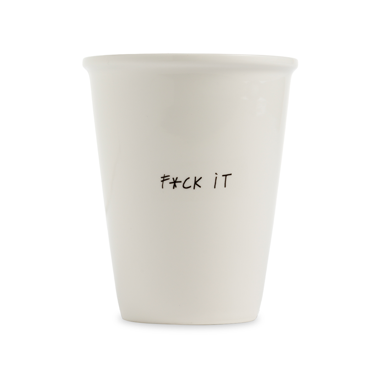 Porzellantasse „f*ck it“ helen b