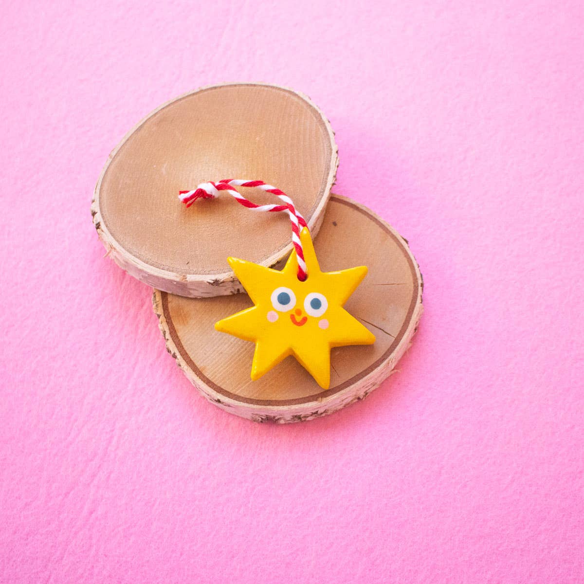 Kleiner Stern / Keramik-Hängeornamente Ana Seixas