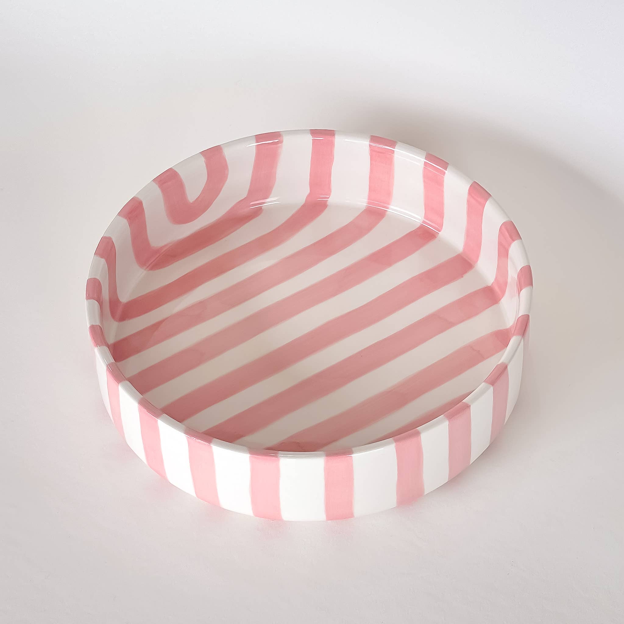 Schale gross  Stripes - incanto rose