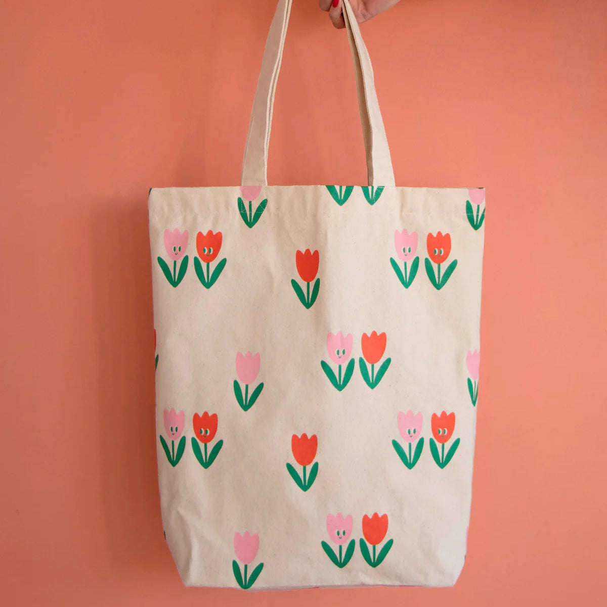 Cotton Bag Shopper Anna Pascal Tulpenmuster