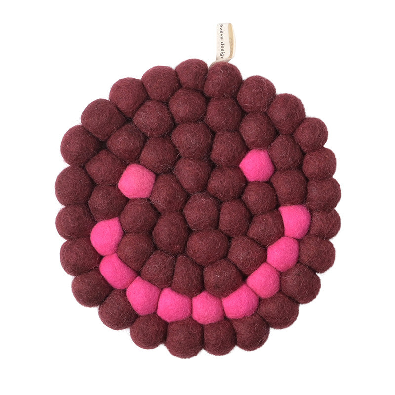 Aveva Design Untersetzer rund Smiley (diverse Farben)