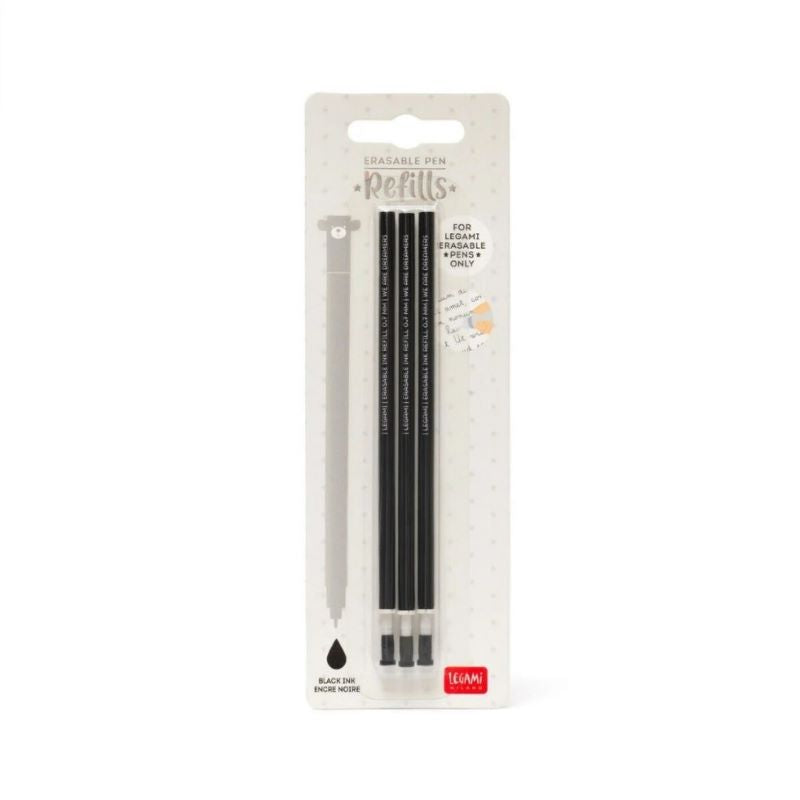 Legami Ersatzminen für löschbaren Gelstift im 3-er Pack (verschiedene Farben)