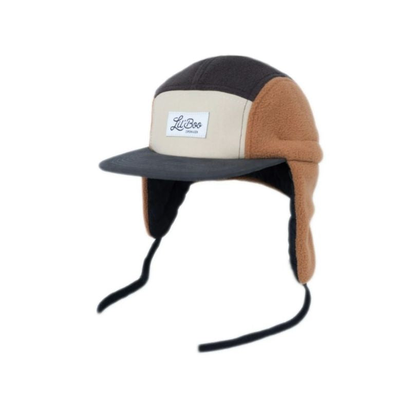 Lil' Boo FleeceKappe mit Ohren 'Braun'
