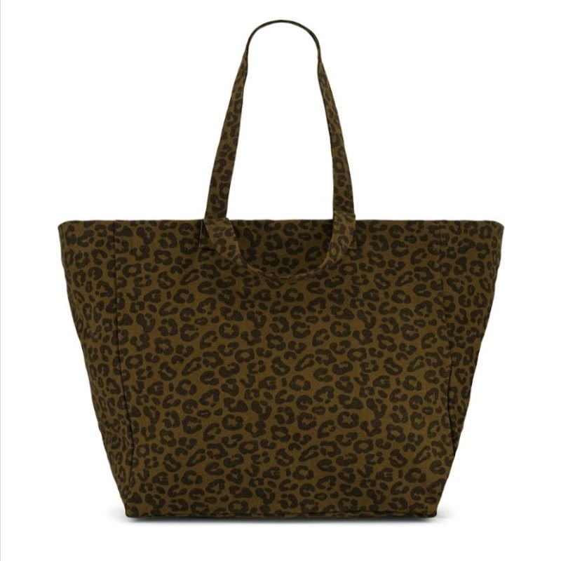 Rose in April Tote bag 'Elisa Olivgrün Leopard'