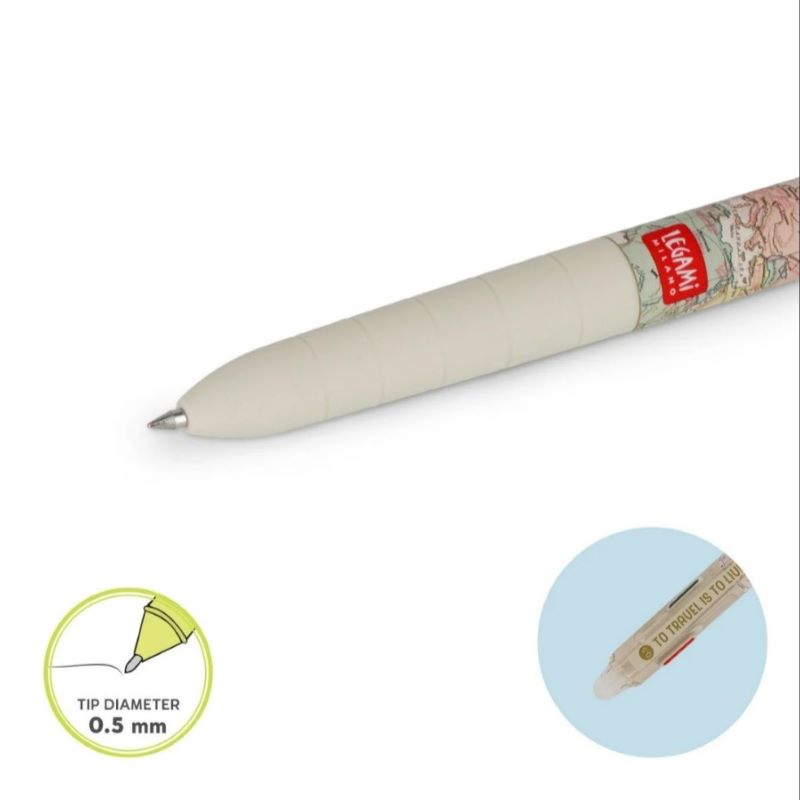 Legami Löschbarer Gelstift 'Happy Flowers' & 'Travel'