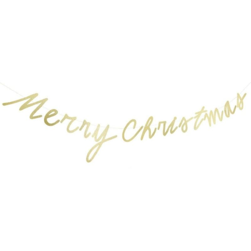 Paper Poetry Girlande 'Merry Christmas - Gold 3m'