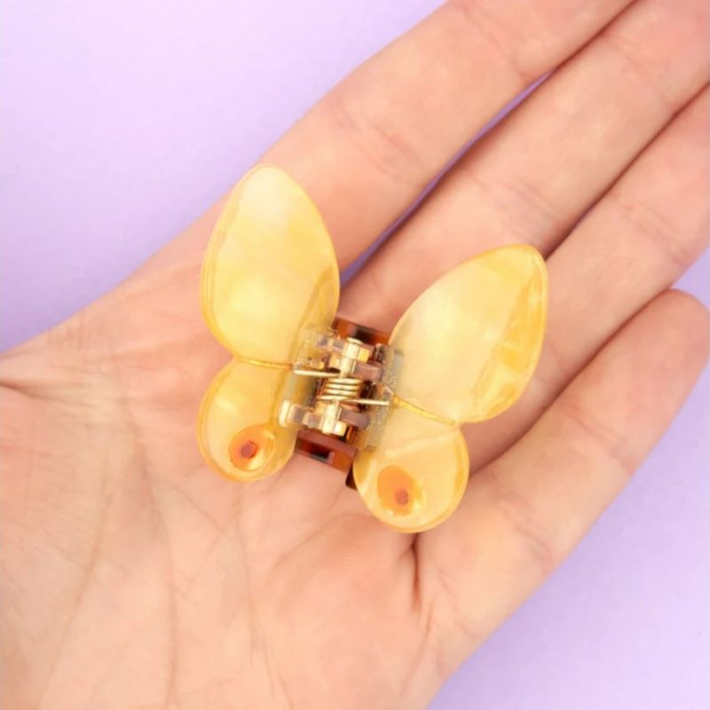 Coucou Suzette Mini Haarklammer 'Yellow Butterfly'