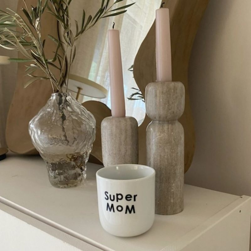 Lou Loto Porzellanbecher 'Super Mom'
