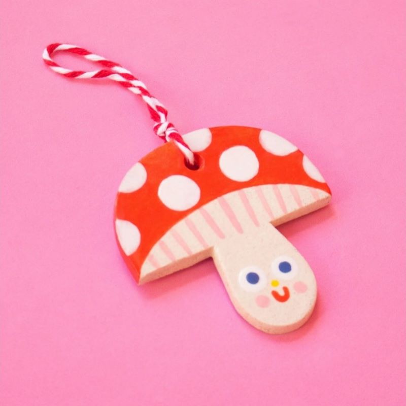 Ana Seixas Keramikschmuck 'Red Mushrooms'