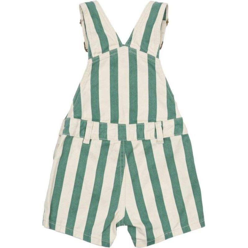 THE NEW TNSTNewman Kurze Latzhose 'Bottle Green Striped'