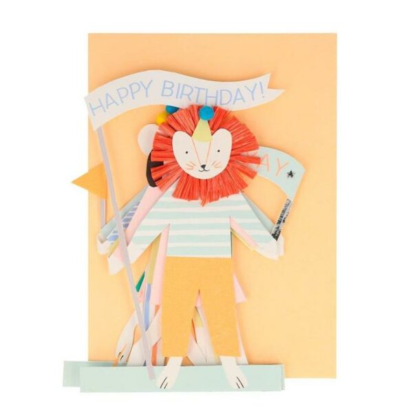 Concertina Karte 'Party Animal' MeriMeri