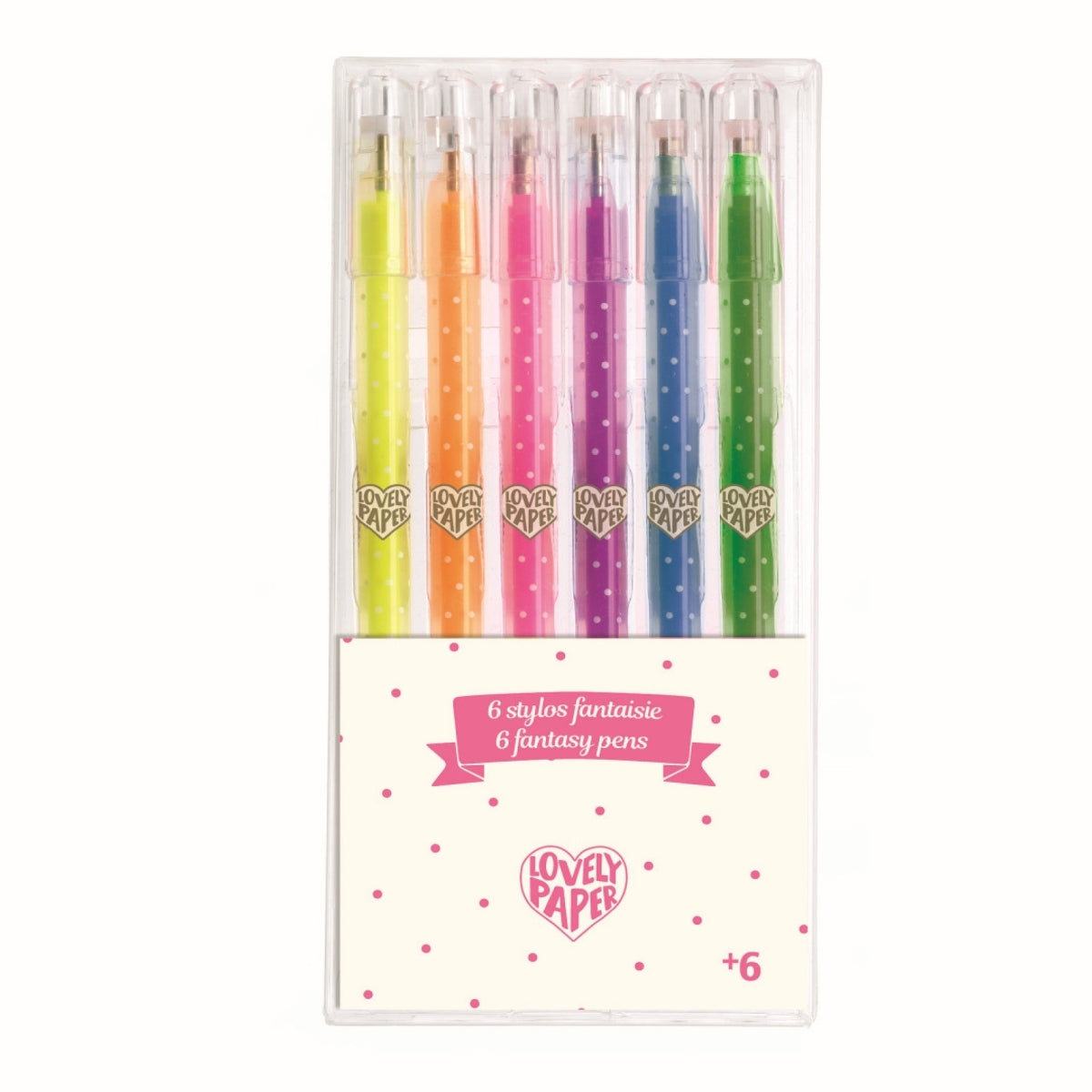 6 Neon Gelstifte