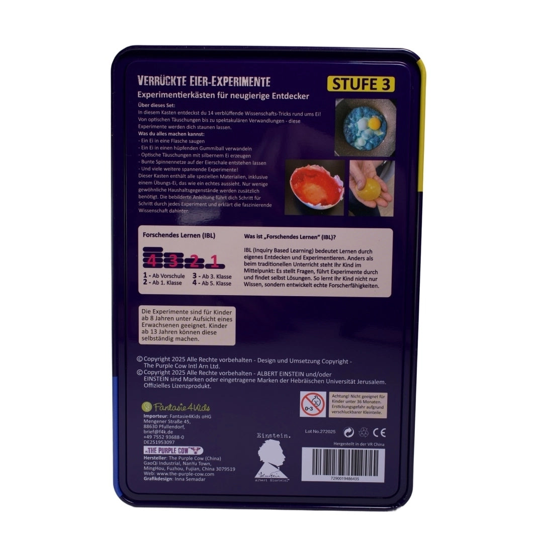 Einstein Experimentierkasten -verrückte Eier Experimente-
