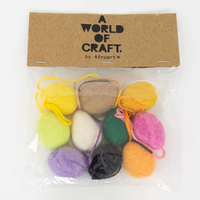 A World of Craft Anhänger 'Felt Eggs Spring' (10 Stück)
