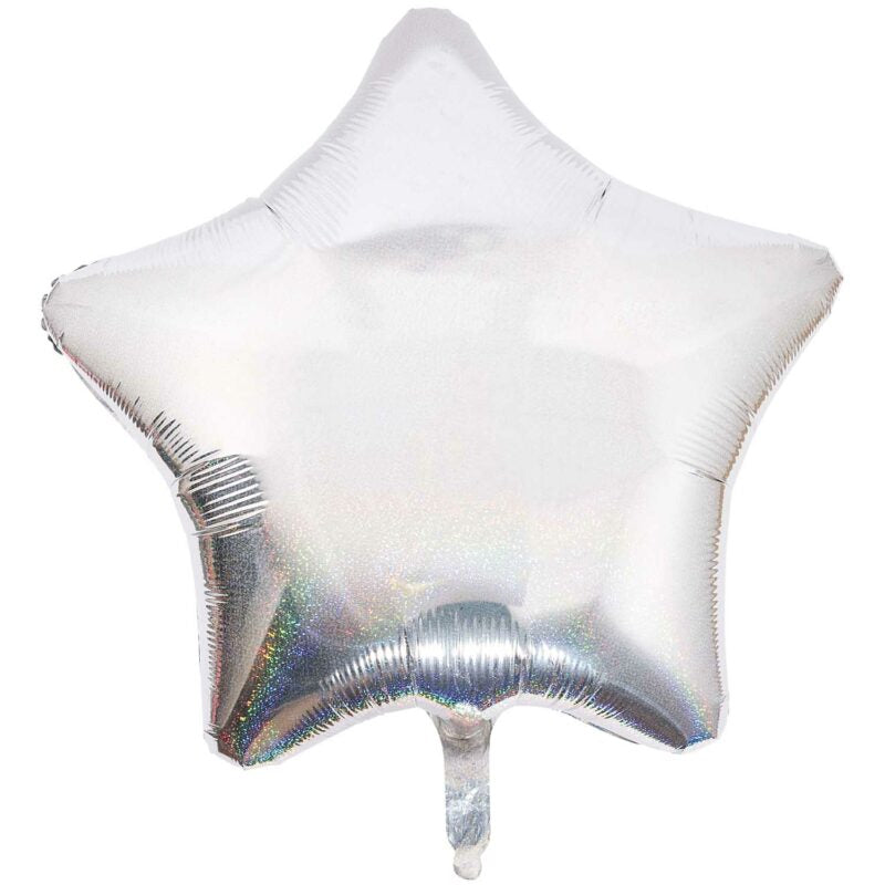 YEY! LET'S PARTY Folienballon 'SILBER / STERN / 81 CM'