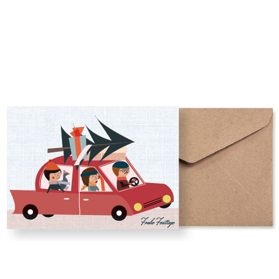 Klappkarte 'Weihnachtsexpress' LifeisDelicious