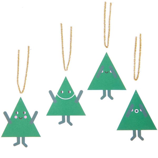 PAPER POETRY Geschenkanhänger 'Tannen'