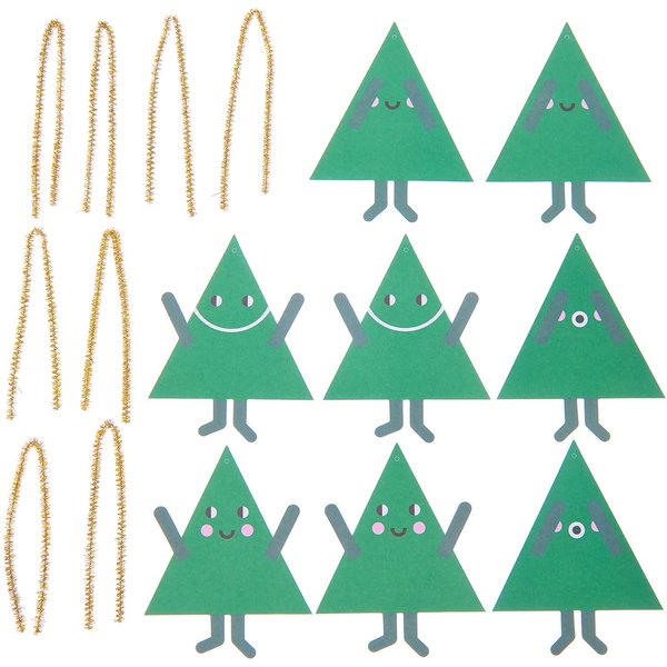 PAPER POETRY Geschenkanhänger 'Tannen'