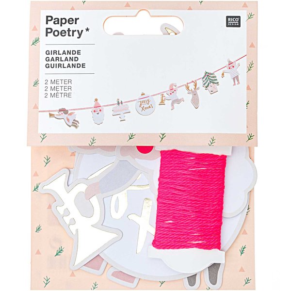 Paper Poetry Girlande 'Jolly Christmas Pastell'