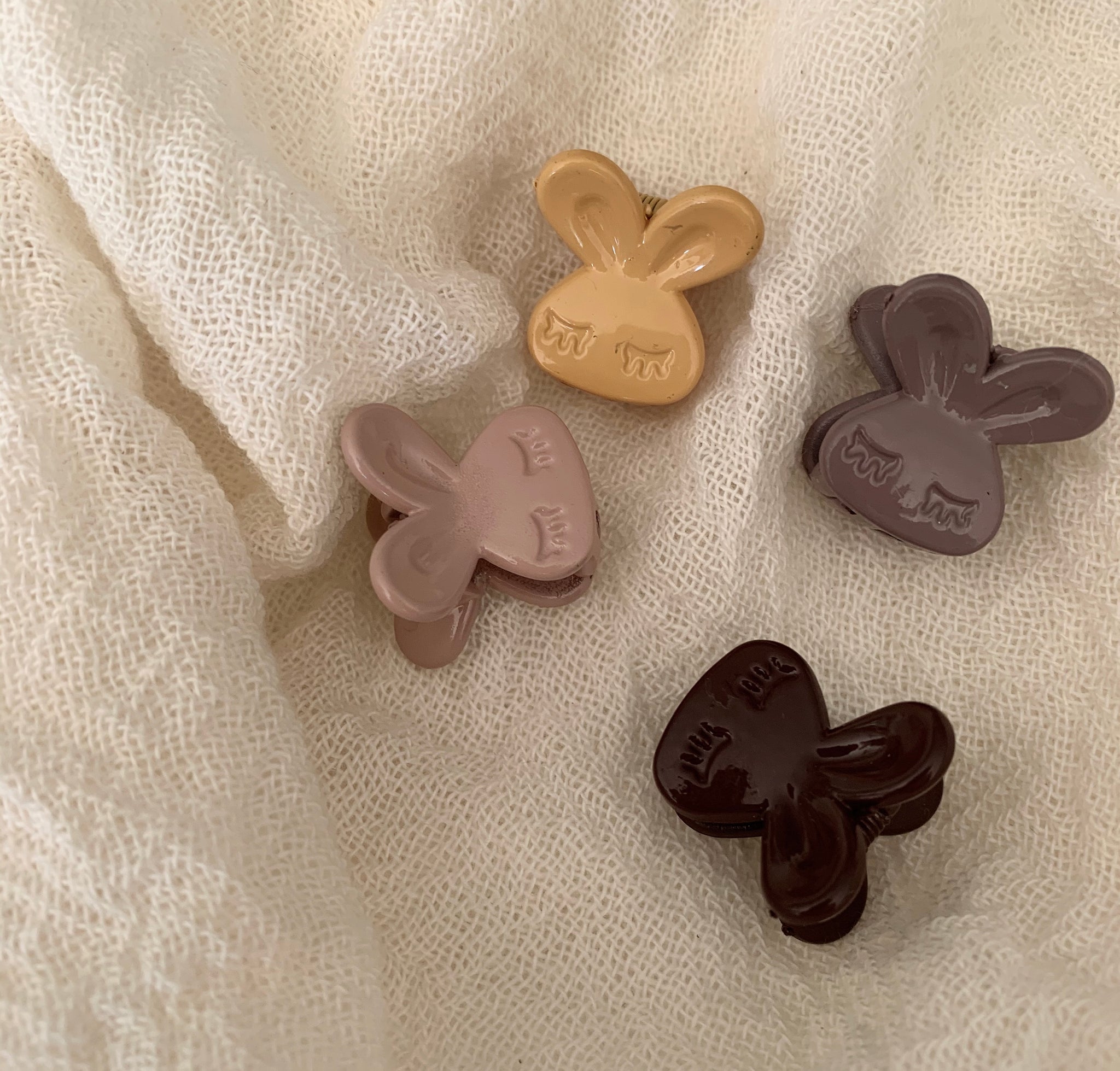 Haarspangen im Rabbit Design Color Mix Yellow Rose I Leo et Lea