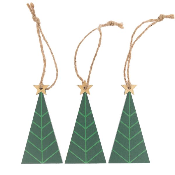 Holzhänger Tannenbaum 'grün'