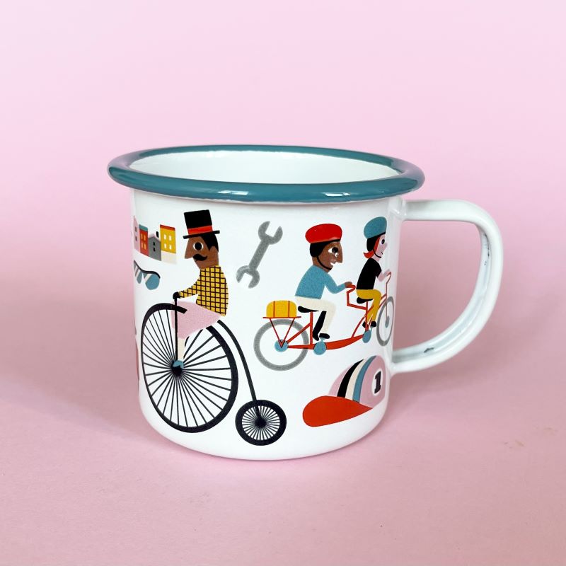 Emaille Tasse 'Bike Lover' OMM Design
