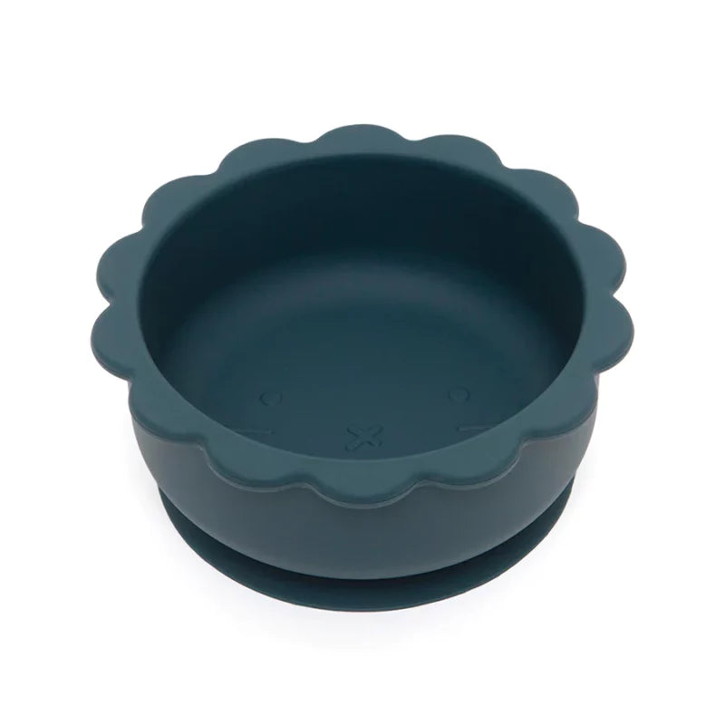 Petit Monkey SilikonSchüssel mit Saugboden 'LÖWE/Balsam Blue'