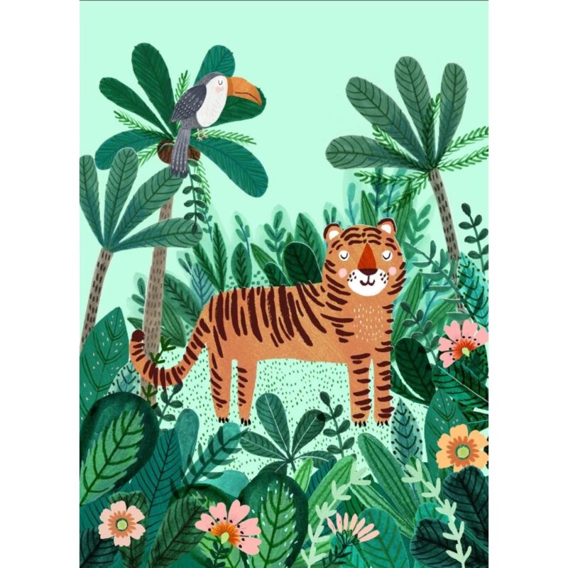 Petit Monkey Postkarte 'Tiger and Toucan'