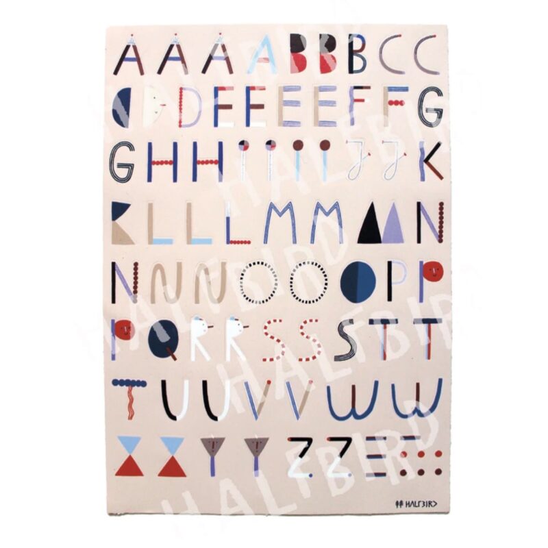 Spülmaschinenfeste Sticker 'ABC' Halfbird