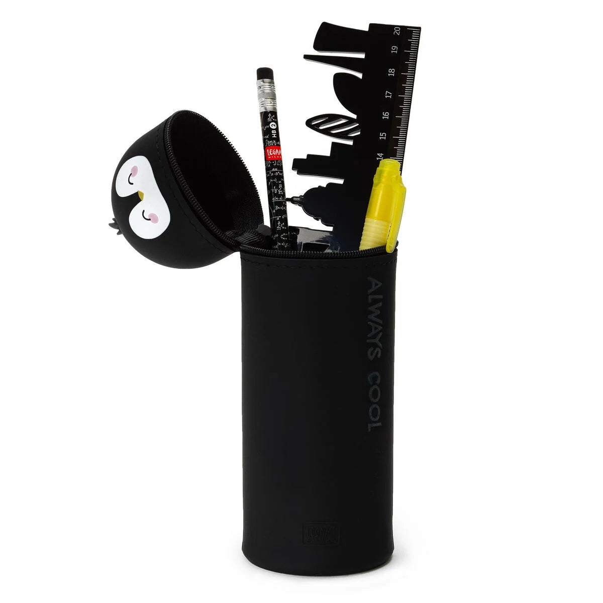 Legami '2-in-1-Federmäppchen aus Silikon Penguin „Always Cool“