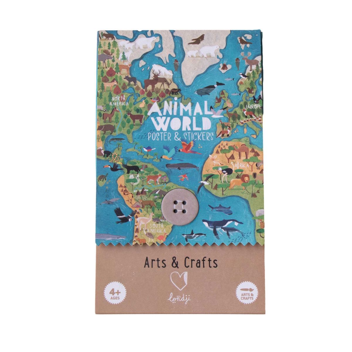 Londji Activity Sticker & Poster 'Animal World'