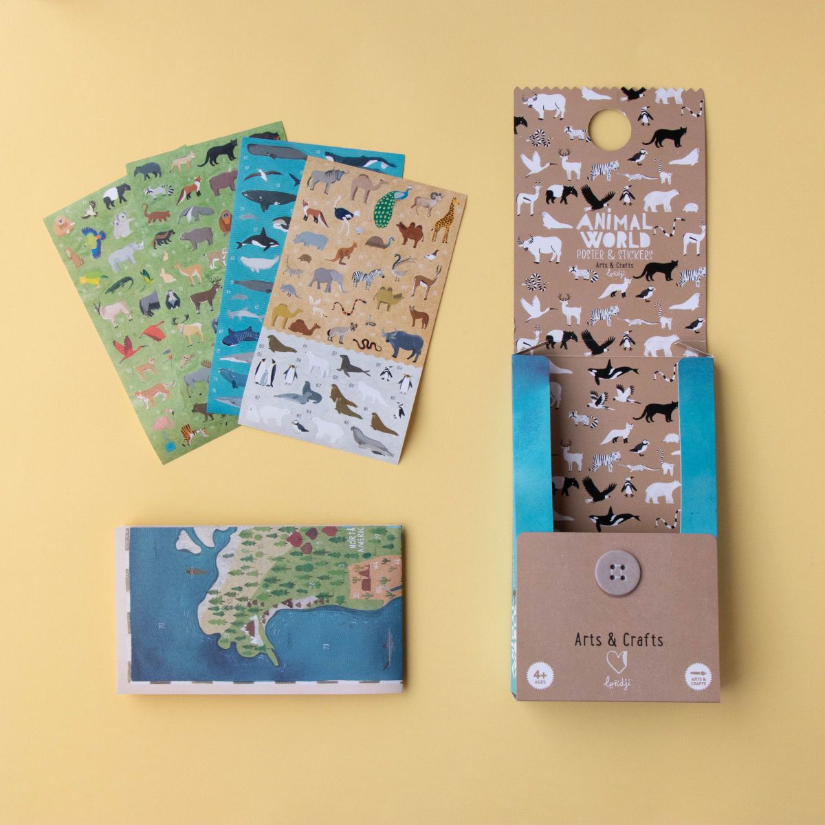 Londji Activity Sticker & Poster 'Animal World'