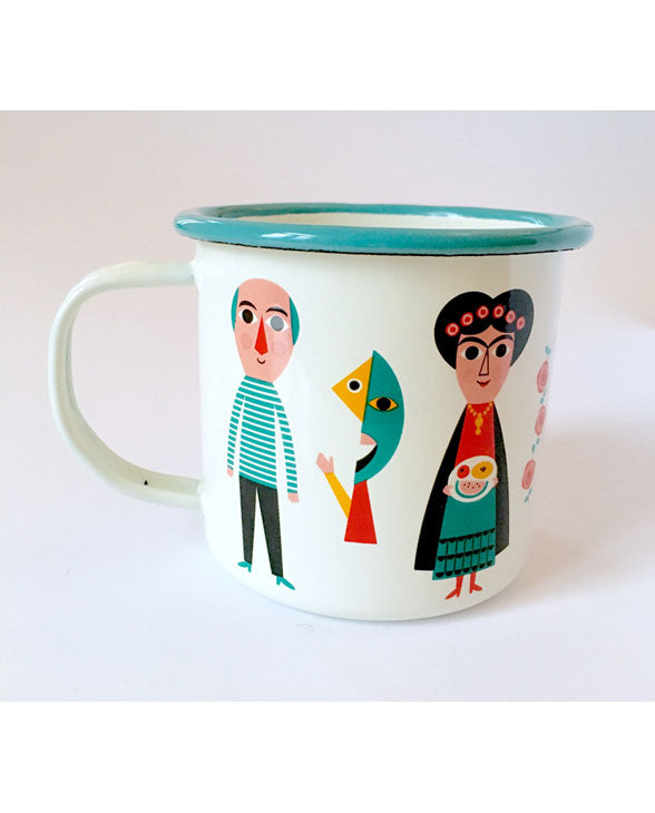 Emaille Tasse 'ARTISTS' OMMDesign