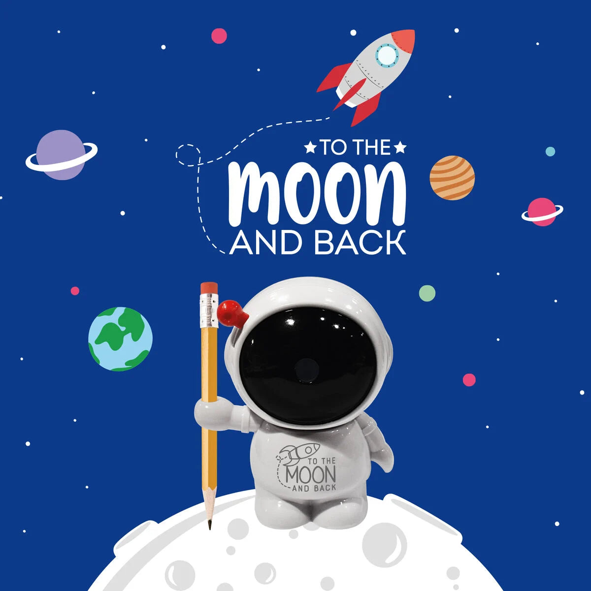Legami 'Kurbel-Bleistiftspitzer - To The Moon and Back'