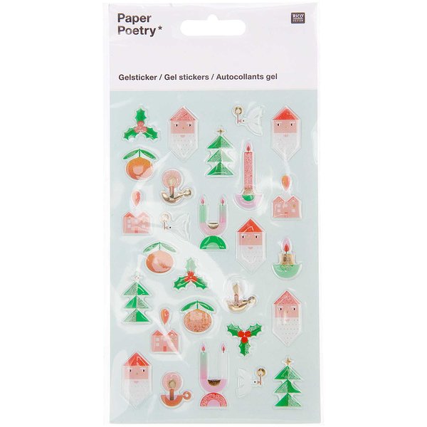 PAPER POETRY Gel-Sticker 'Weihnachtsfiguren'