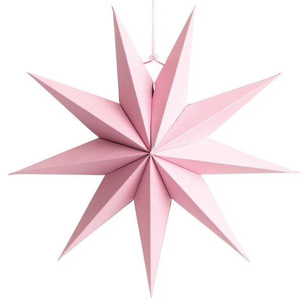 Papierstern Auffaltbar 'rosa'