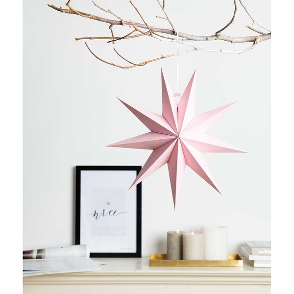 Papierstern Auffaltbar 'rosa'