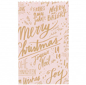 Bastelset PapiertütenSterne 'Jolly Christmas rosa klein'