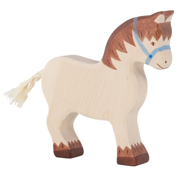 Holzfigur 'ZUGPFERD' Holztiger