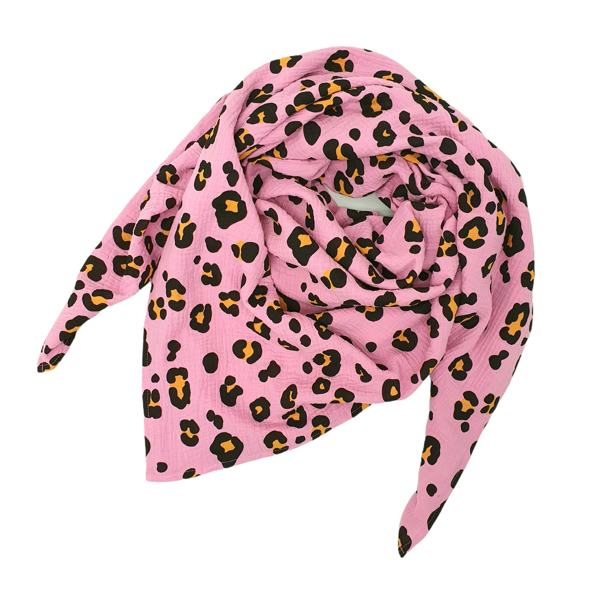 Musselintuch 'Acid Leo pink'