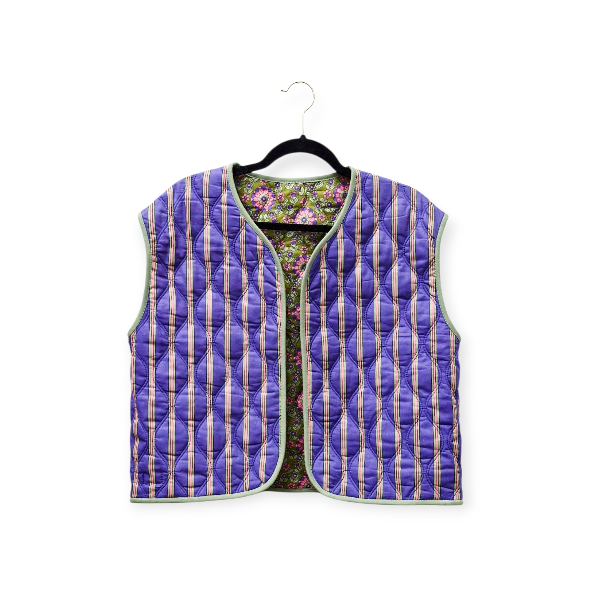 studio du. Wendeweste "salbei lila" Stepp