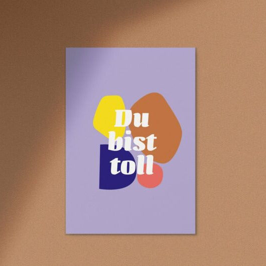 Postkarte 'Du bist toll'  Anna Beddig