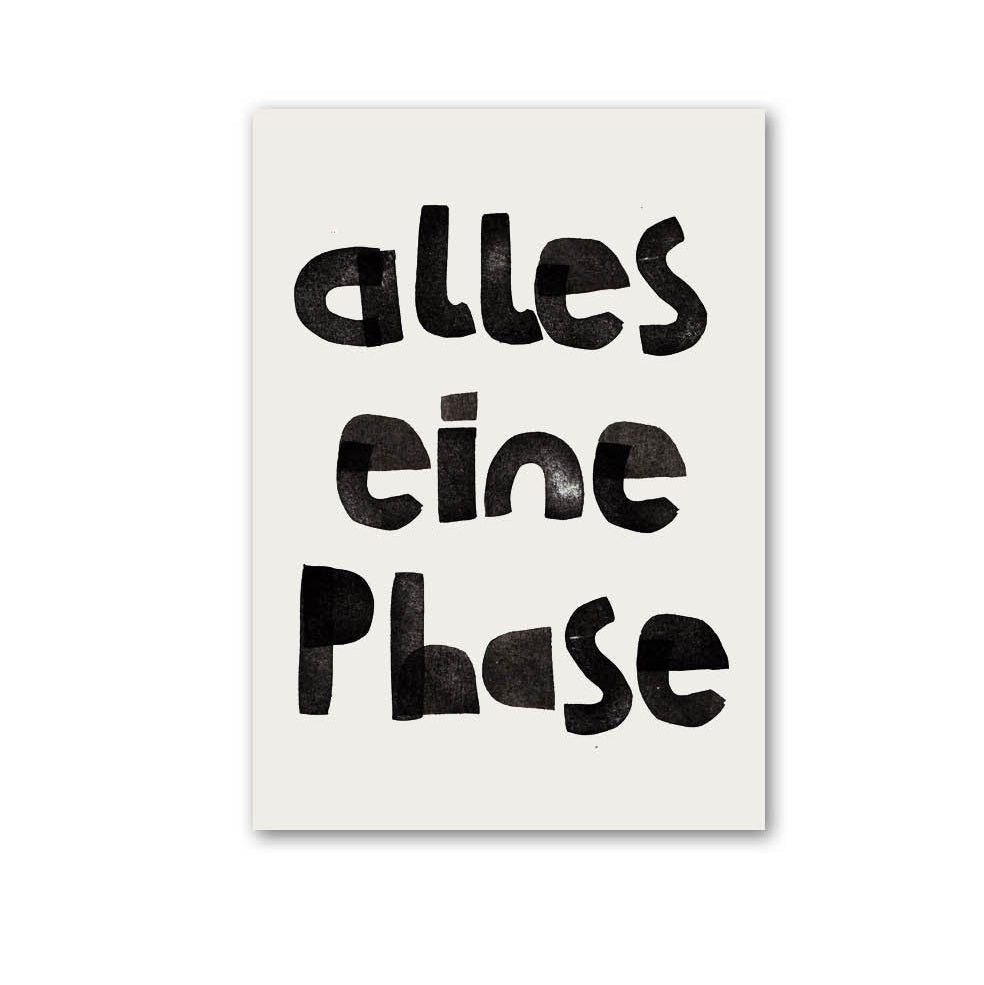 Postkarte 'Alles eine Phase' Halfbird